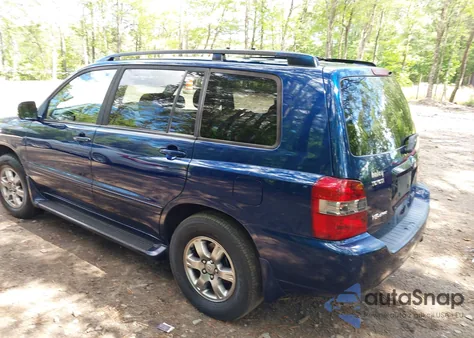 2004 Toyota Highlander V6 from USA, damaged, VIN JTEEP21A840055477